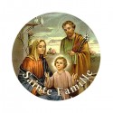 Autocollants ronds - 45mm - "Sainte Famille" - planche 24 pièces