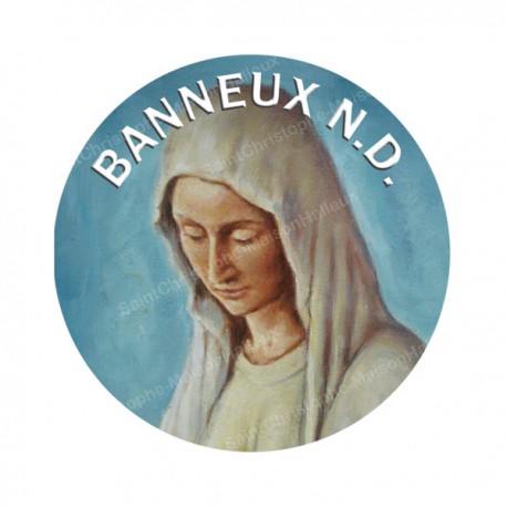 Autocollants ronds - 45 mm - "Croix bleue" - 120 pièces