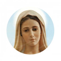 Autocollants ronds - 45mm - "Vierge Marie" - planche 24 pièces