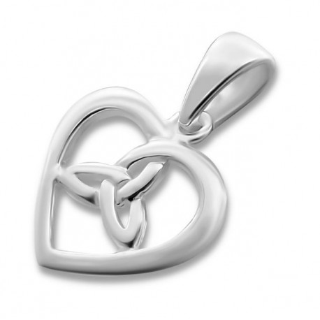 Pendentif Cœur avec Zircon  - Argent 925