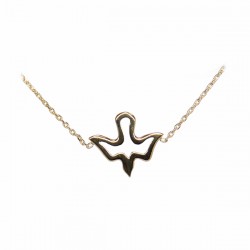 Bracelet avec Colombe - Plaqué or
