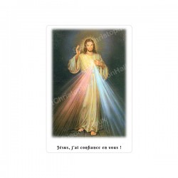 Autocollants Rectangulaires - "Jésus, j'ai confiance en vous" - 8 pièces - Français