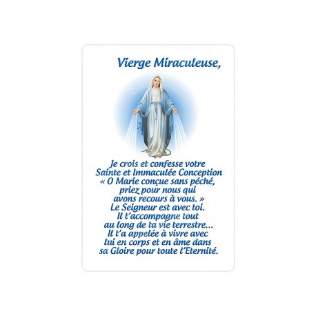 Autocollants Rectangulaires - "Vierge Miraculeuse" - 8 pièces - Français