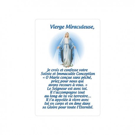 Autocollants Rectangulaires de la Vierge de Banneux 8 pièces