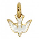Pendentive Dove - 10 mm - Plated gold