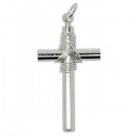 Croix Massive Sifflet Pendentif - Argent 925