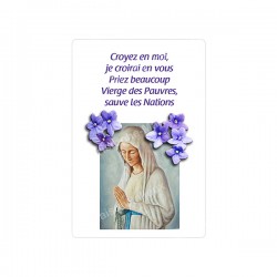 Autocollants Rectangulaires de la Vierge de Banneux 8 pièces