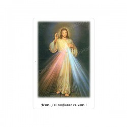 Autocollants Rectangulaires - "Christ Miséricordieux" - 8 pièces - Français