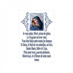 Autocollants Rectangulaires - "Je vous salue Marie" - 8 pièces - Français