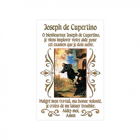 Autocollants Rectangulaires - "Joseph de Cupertino" - 8 pièces - Français