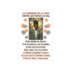 Autocollants Rectangulaires - La puissance de la croix  - 8 pièces - Français