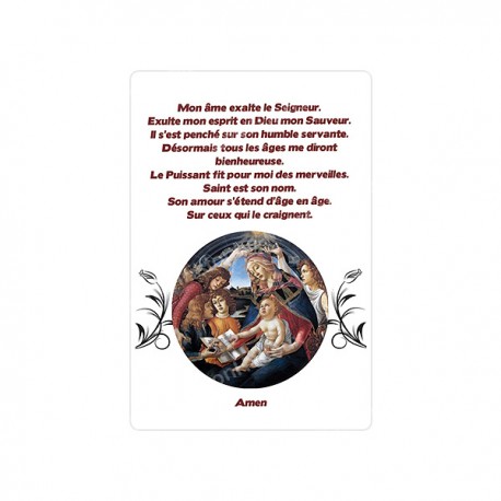 Autocollants Rectangulaires - "Magnificat" - 8 pièces - Français