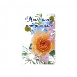 Autocollants Rectangulaires - "Merci pour guérison" - 8 pièces - Français