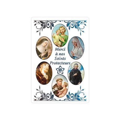 Autocollants Rectangulaires de la Vierge de Banneux 8 pièces