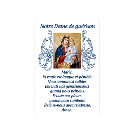 Autocollants Rectangulaires - "Notre-Dame de guérison" - 8 pièces - Français