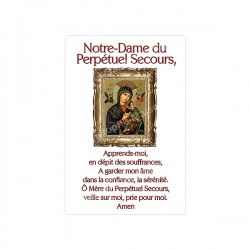 Autocollants Rectangulaires - "Notre-Dame du Perpétuel Secours" - 8 pièces - Français