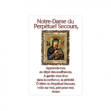 Autocollants Rectangulaires - "Notre-Dame du Perpétuel Secours" - 8 pièces - Français
