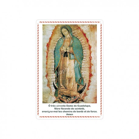 Autocollants Rectangulaires - "Notre-Dame de Guadalupe" - 8 pièces - Français