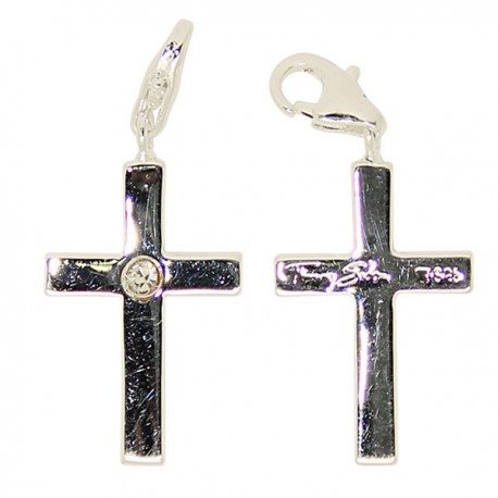 Croix Stylisée Pendentif - Argent 925
