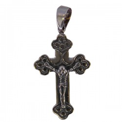 Croix Byzantine Avec Christ Pendentif - Argent 925