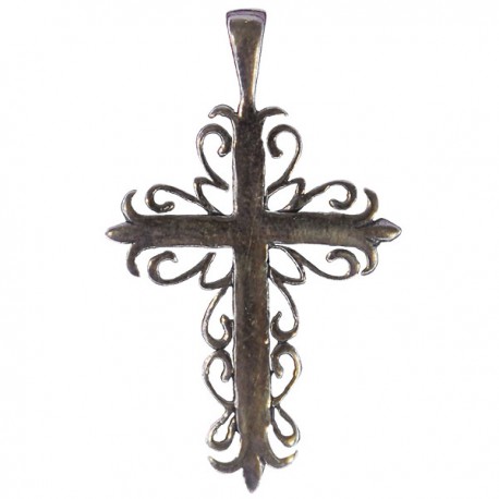 Croix Byzantine Avec Christ Pendentif - Argent 925