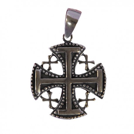 Croix Jérusalem Pendentif - Argent 925