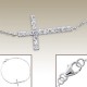 Bracelet avec Croix Cristal - Argent 925 