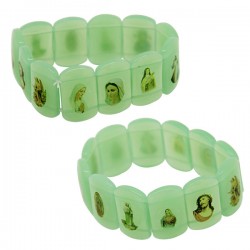 Bracelet en Verre avec Saints divers 