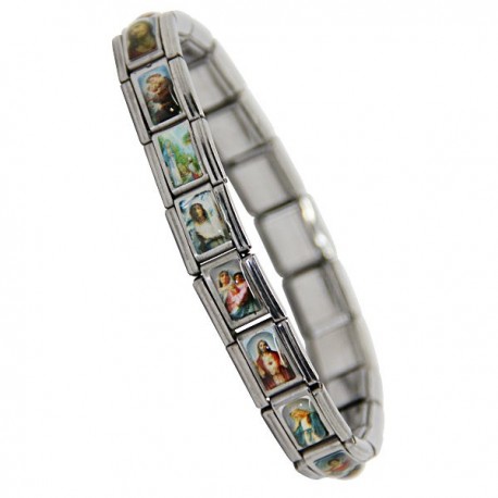 Bracelet avec médailles Saint divers 