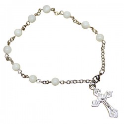 Bracelet Dizaine Perles en Nacre