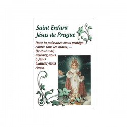 Autocollants Rectangulaires - "Petit Jésus de Prague" - 8 pièces - Français