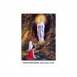 Autocollants Rectangulaires de la Vierge de Banneux 8 pièces