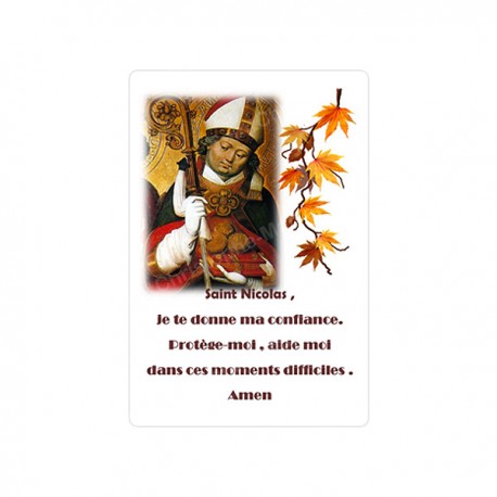 Autocollants Rectangulaires - "Saint Nicolas" - 8 pièces - Français