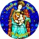 Bougies 3 jours - Blanches - "Notre Dame Buglose - jaune" - 20 pièces