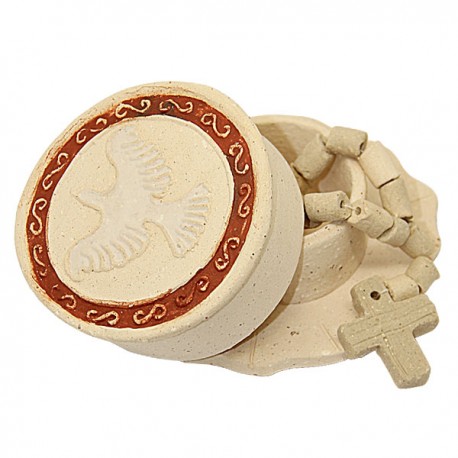 Dizaine Avec sa boite Cœur espérance Terre cuite 