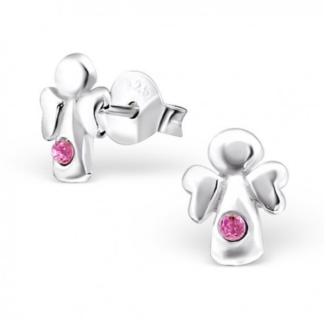 Boucles d'oreilles coeurs bruns
