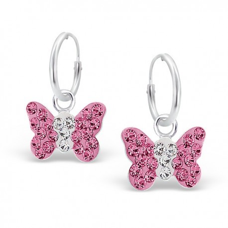 Boucles d'oreilles coeurs bruns