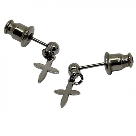 Boucles d'oreilles Croix Mini