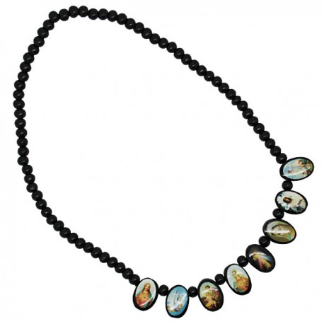 Collier Cordon Cœur oeil de Sainte Lucie 