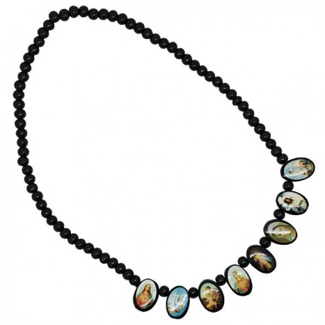 Collier Cordon Cœur oeil de Sainte Lucie 