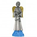 Angel Statue With Silver Metal Cross