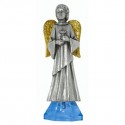 Angel Statue With Chalice - Silver Metal