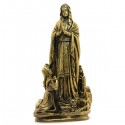 Statue Apparition de Lourdes dorée - Poudre de Marbre
