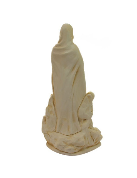 Statue Apparition de Lourdes dorée - Poudre de Marbre