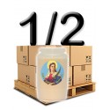 3 day candles - White - "Saint Lucia Syracuse" - Half Pallet