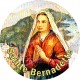 Bougies 3 jours - Blanches - "Sainte Bernadette" - Demi palette