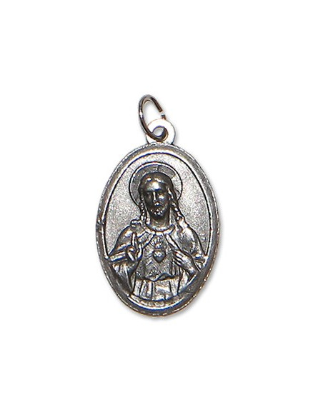 Médaille du Christ Miséricordieux et Sacré cœur de Jésus