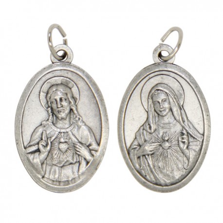 Médaille du Sacré cœur de Jésus et Marie