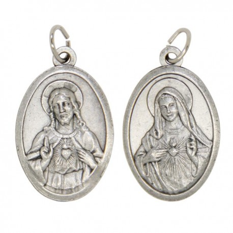 Médaille du Sacré cœur de Jésus et Marie