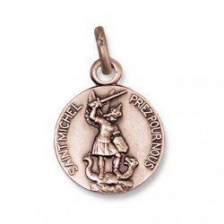 Médaille de Saint Michel 14 mm - Argent 925
